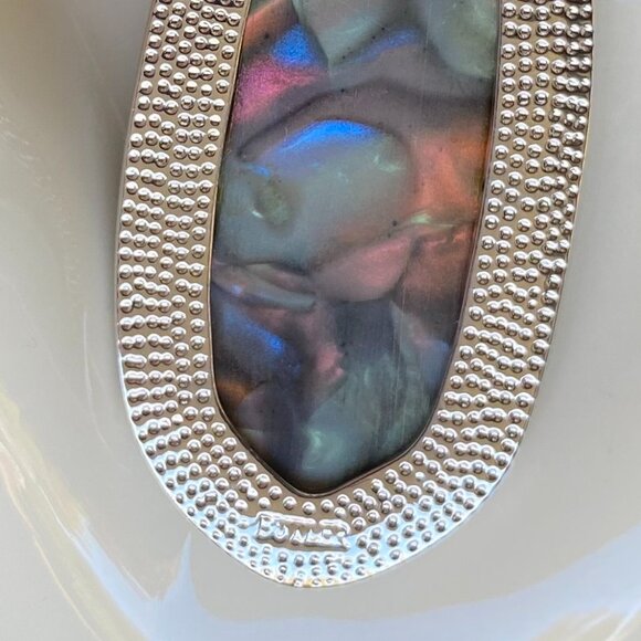 FAC Iridescent Abalone Shell Necklace & Earrings Set - Picture 8 of 13